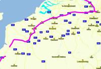 Die Route von Abbeville bis M&uuml;lheim
